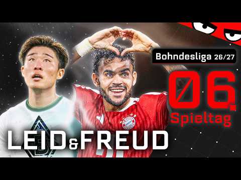 BAYERN rasiert Leipzig & GLADBACH mit Horror-Start | Bohndesliga 6. Spieltag 2026/27