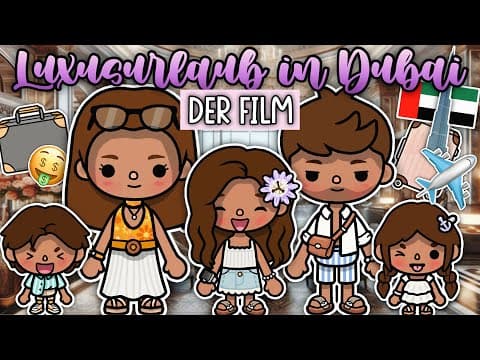 LUXUXURLAUB EINER REICHEN FAMILIE IN DUBAI 🏝️  | AESTHETIC STORIES  | FILM | TOCA BOCA STORY DEUTSCH