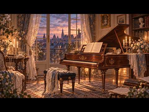 A Piano Room at Dusk — Peaceful Piano Music | 1810s Vienna