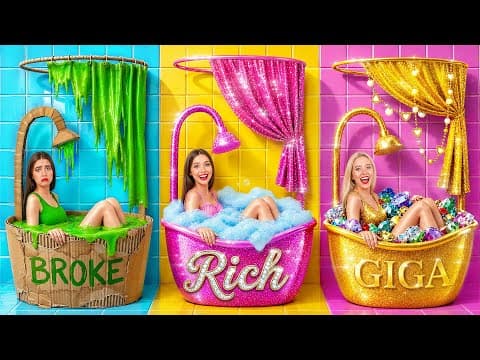 เด็กหญิงรวย vs เด็กหญิงจน vs เด็กหญิงรวยมาก แปลงโฉมสุดขีด | เท่ ครีเอทีฟ แฮก Multi DO Smile