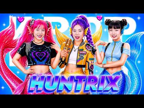 Poor Vs Rich Vs Giga Rich Kpop Demon Hunters! Huntrix Mermaid Makeover