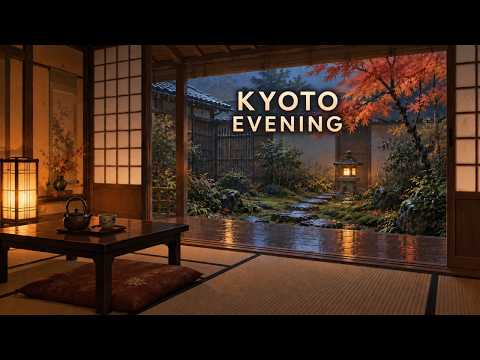 A Quiet Rainy Evening in Kyoto | Peaceful Music to Unwind