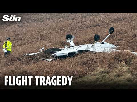 Two killed after plane crash at UK beauty spot as emergency services flood scene