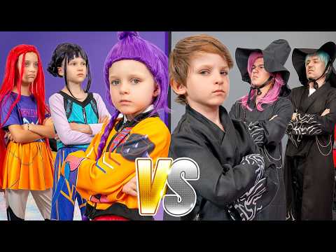 KPop Lovci na demone: Plesna bitka Dobri tim vs Tamni tim ⚔️ Dječiji izazovi — Siromašni vs Bogati