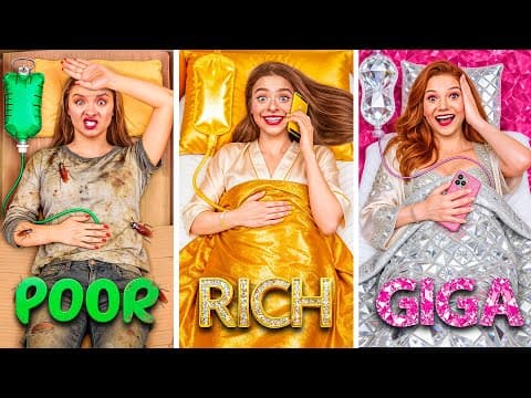 Poor vs Rich vs Giga Rich in The Hospital