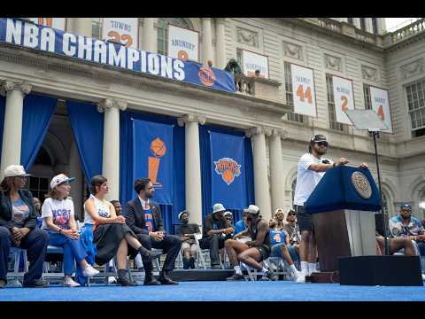 Mayor Mamdani Hosts & Delivers Remarks at the 2026 NBA Champions New York Knicks City Hall Ceremony