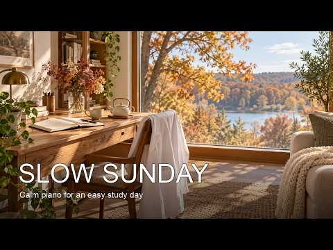 📝 2 HOURS OF FOCUS | 🎹 Slow Sunday Study Session with Calm Piano