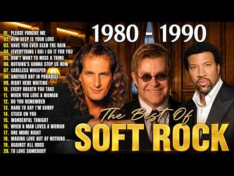 Soft Rock Love Songs 70s 80s 90s 🎧 Bryan Adams, Aerosmith, George Michael, Bee Gees, Phil Collins