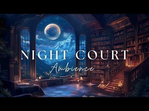 (NO MID ADS) Night Court Library Reading Ambience